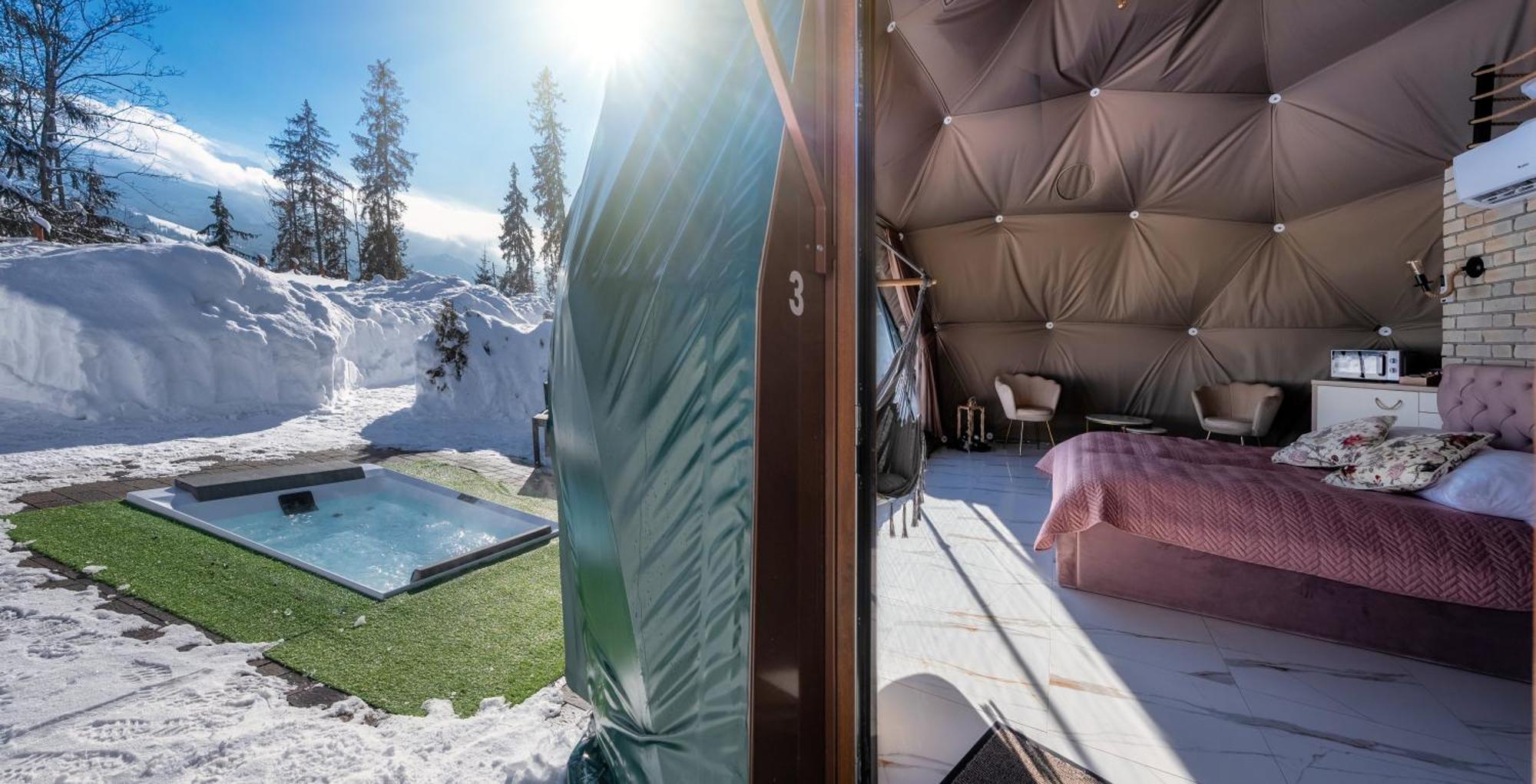 Peak Glamp & Jacuzzi Hotel Zakopane Buitenkant foto